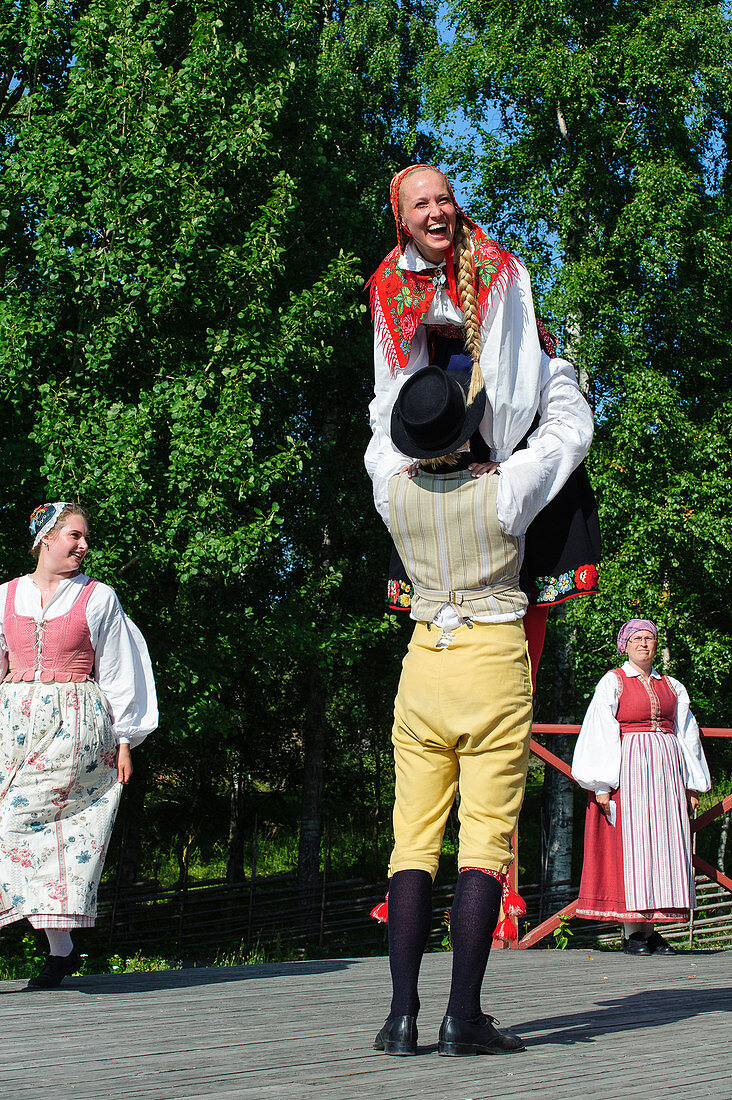 Folklore in the open air museum Skansen, Stockholm, Sweden