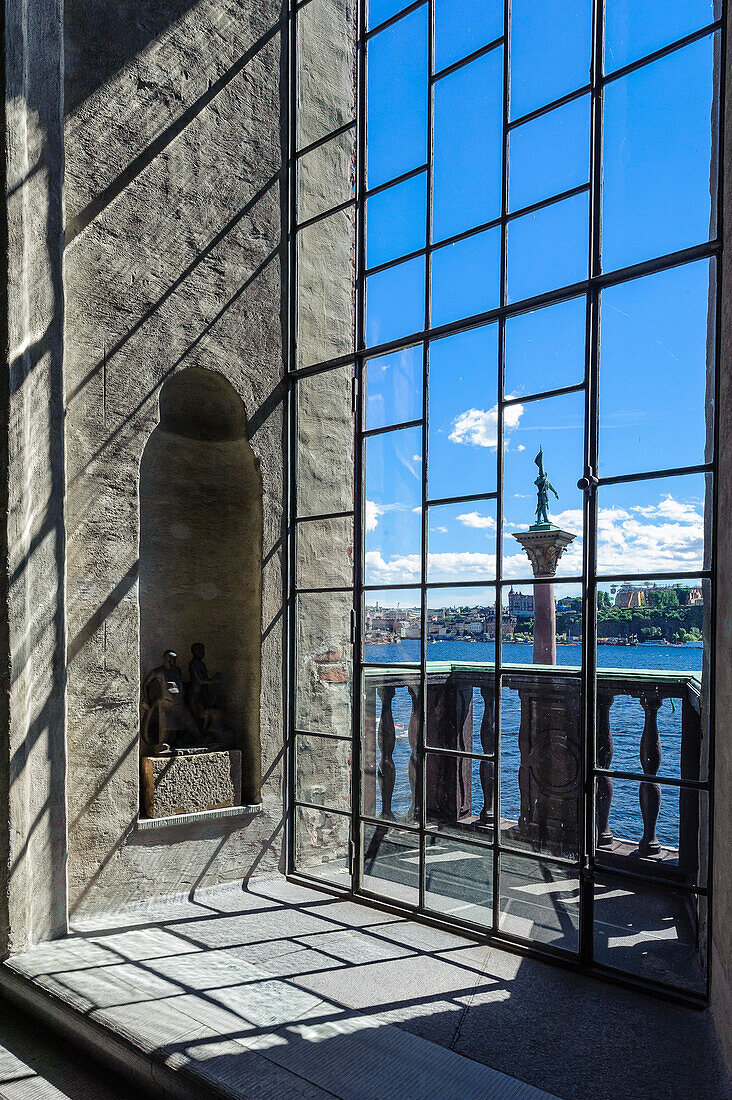 Blick aus dem Stadshuset Rathaus , Stockholm, Schweden