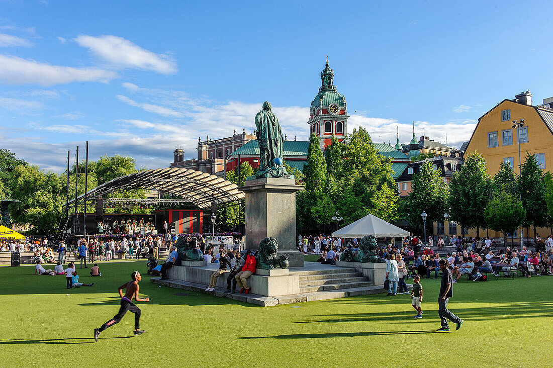 Konzerte im Kungstraedgaerden , Stockholm, Schweden