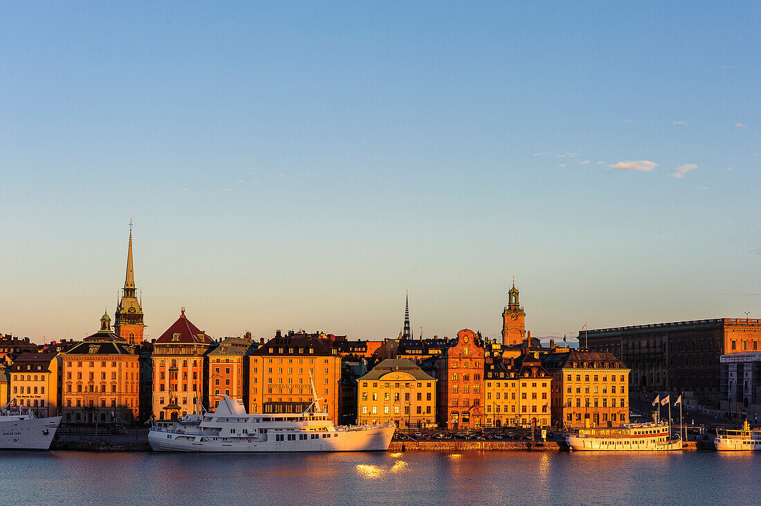 Blick von Soedermalm auf Altstadt Gamla Stan , Stockholm, Schweden