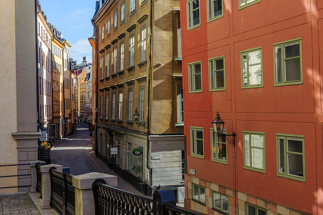 Railing in the old town Gamla Stan, Stockholm, Sweden