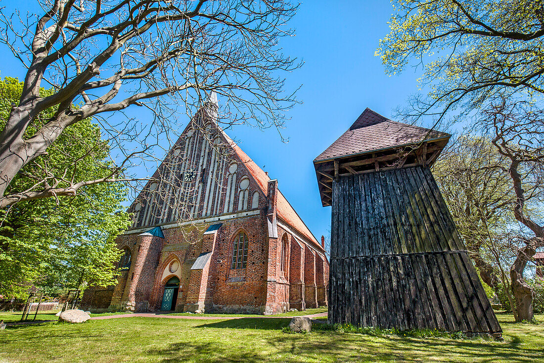 Church in Wiek, Ruegen Island, Mecklenburg-Western Pomerania, Germany