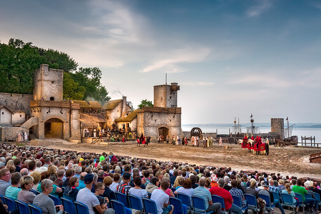 Stoertebeker festival, Ralswiek, Ruegen Island, Mecklenburg-Western Pomerania, Germany