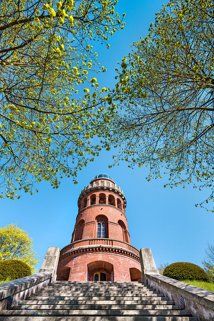 Ernst-Moritz-Arndt tower, Bergen,  Ruegen Island, Mecklenburg-Western Pomerania, Germany