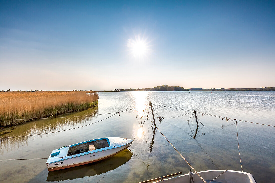 Harbour, Thiessow, Mönchgut, Rügen Island, Mecklenburg-Western Pomerania, Germany