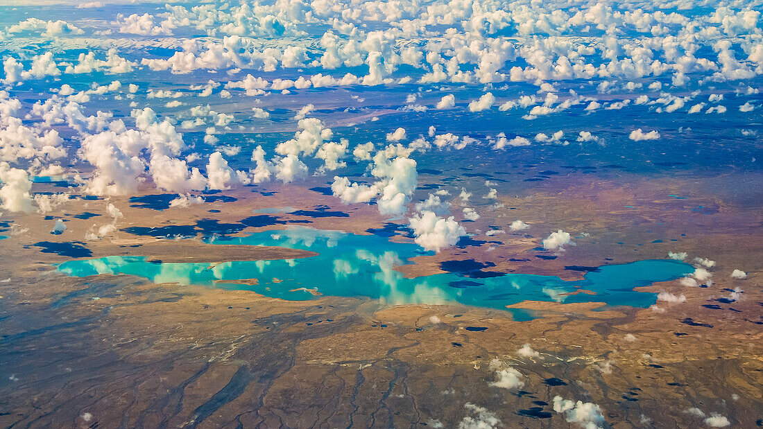 reflections in a lake in Newfoundland, Canada