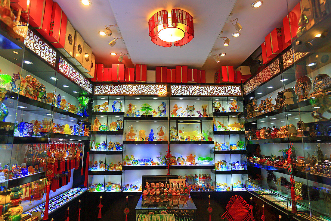 Asia, China, Shanghai. Store interior