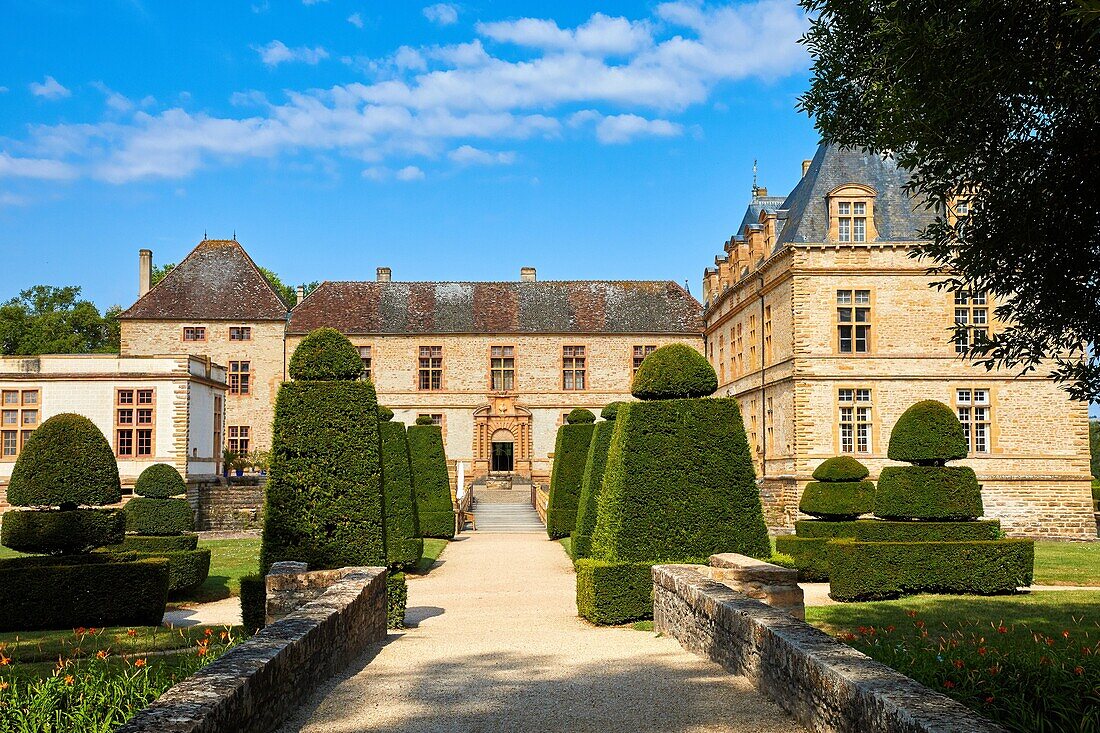 Schloss von Cormatin, Departement Saone-et-Loire, Region Burgund, Gebiet Maconnais, Frankreich, Europa