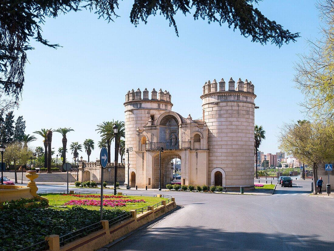 Puerta de Palmas, City of Badajoz, Extremadura, Spain