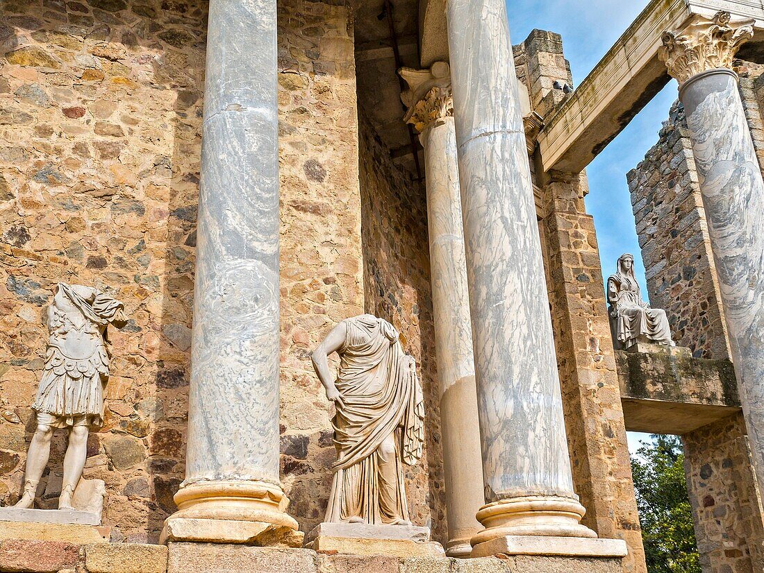 Roman Theatre, Mérida, Badajoz, Extremadura, Spain