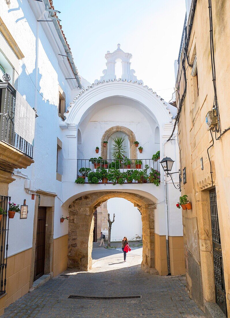 Puerta de la Villa o de Belén, Alburquerque, Badajoz, Extremadura, Spain