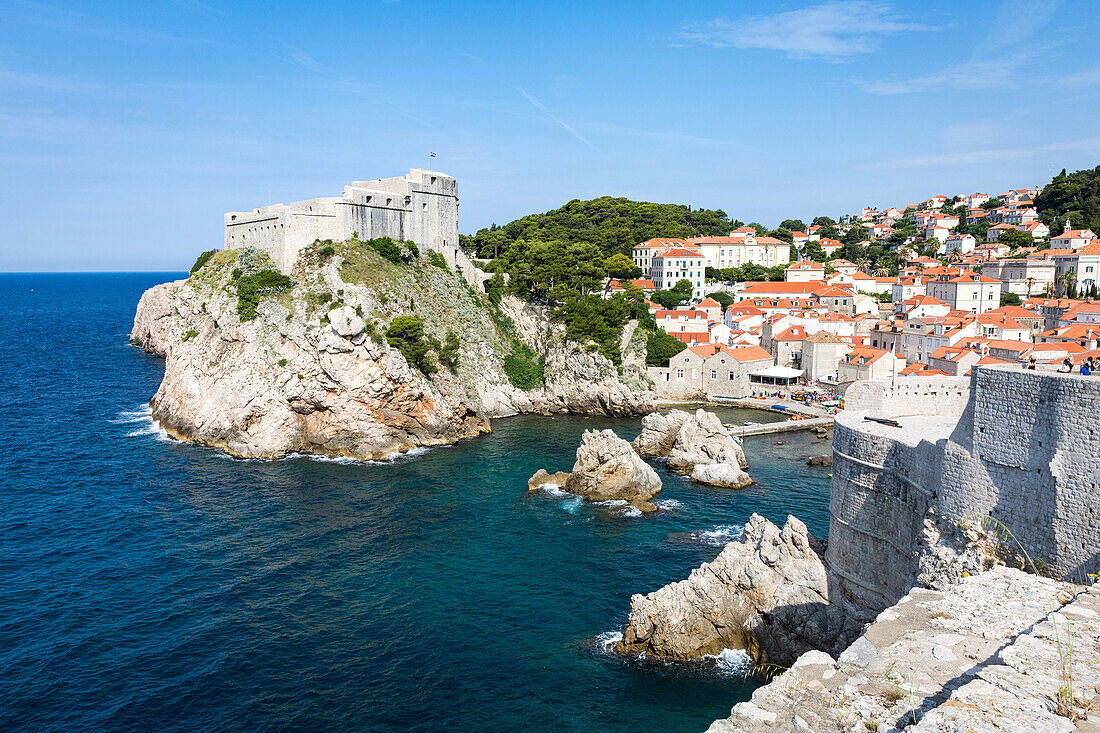 The historical fortress of Lovrijenac, Dubrovnik, Croatia, Europe