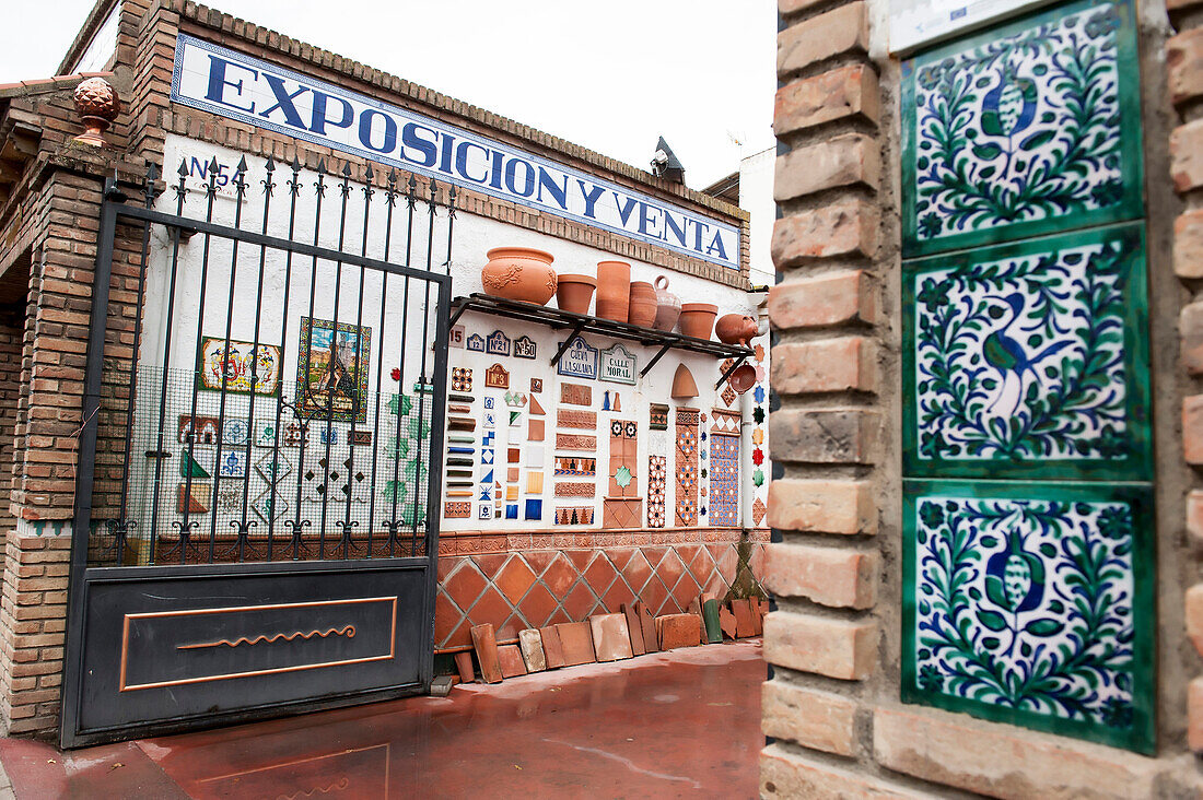 Fliesen, Mosaik, Guadix, Andalusien, Spanien, Europa