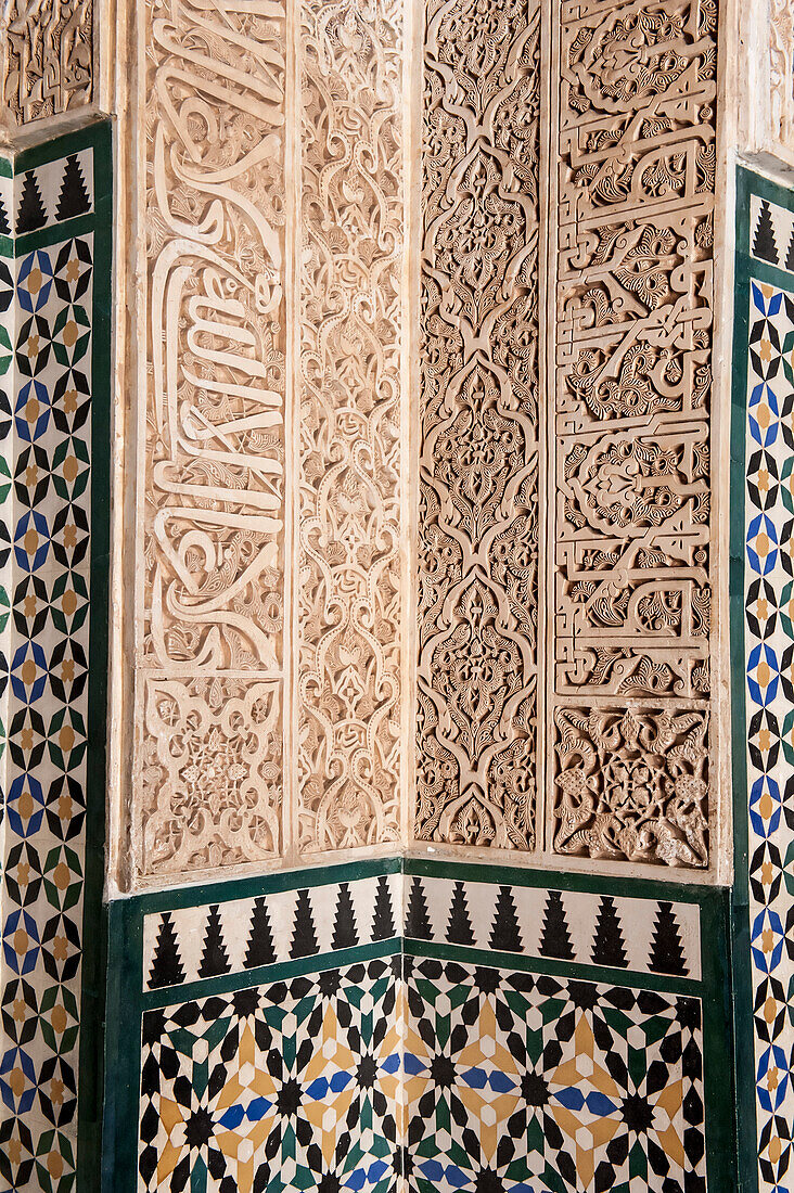 mosaic, Alhambra, Granada, Andalusia, Spain, Europe