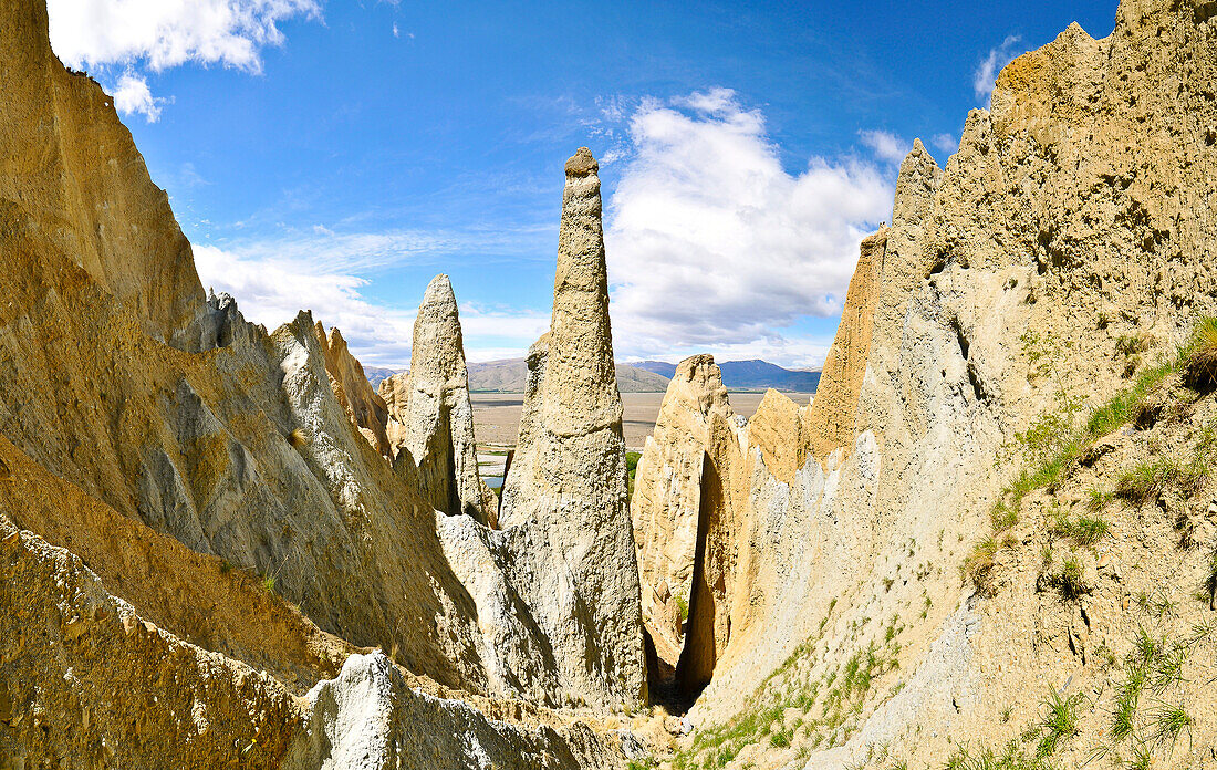 Erosionsalandschaft Putangirua Pinnacles, Wairarapa Region, Südinsel, Neuseeland