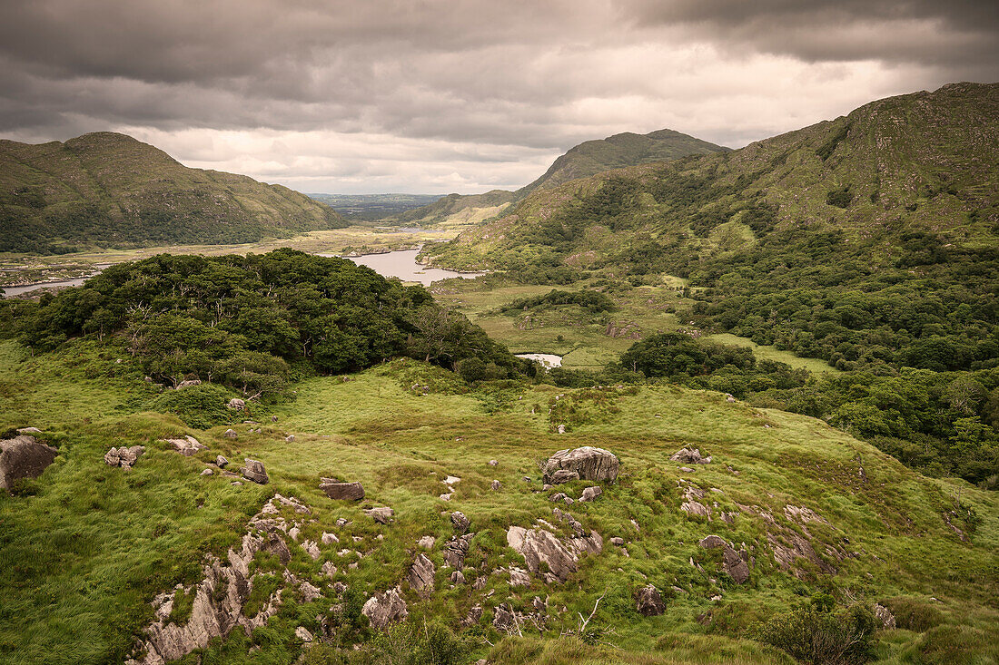 so called Ladie’s view at Killarney national park, County Kerry, Ireland, Ring of Kerry, Wild Atlantic Way, Europe