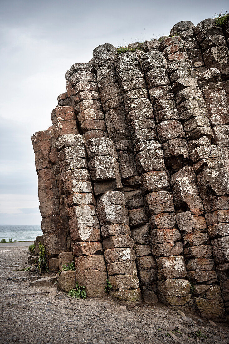 Basalt Säulen der Strasse der Riesen (Giant’s Causeway), Nordirland, Vereinigtes Königreich Großbritannien, UK, Europa, UNESCO Welterbe