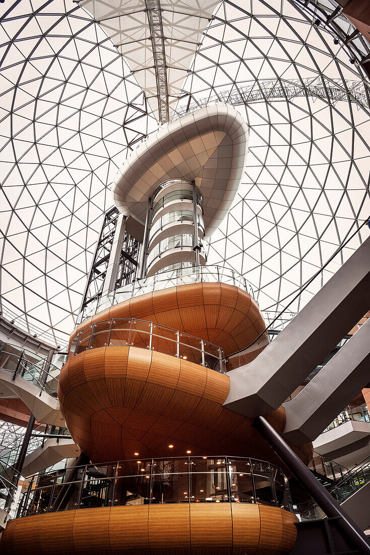Aussichtsplattform im Victoria Square Einkaufszentrum, Belfast, Nordirland, Vereinigtes Königreich Großbritannien, UK, Europa