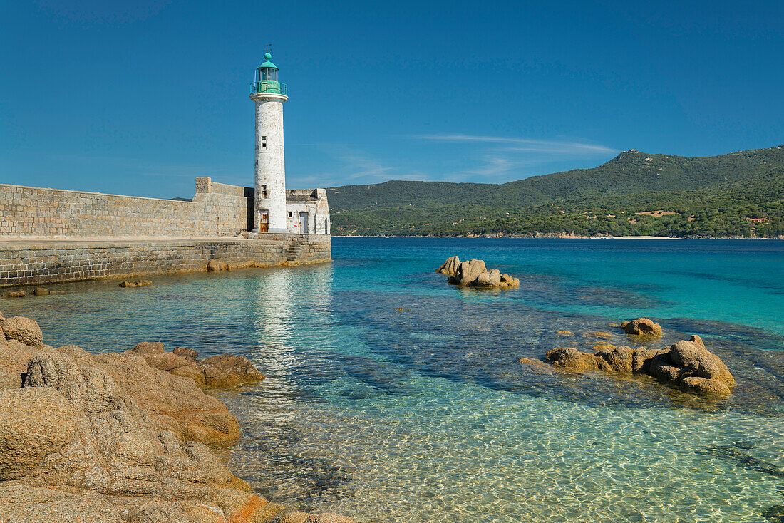 lighthouse of Propriano, Department of Corse du Sud, Corsica, France
