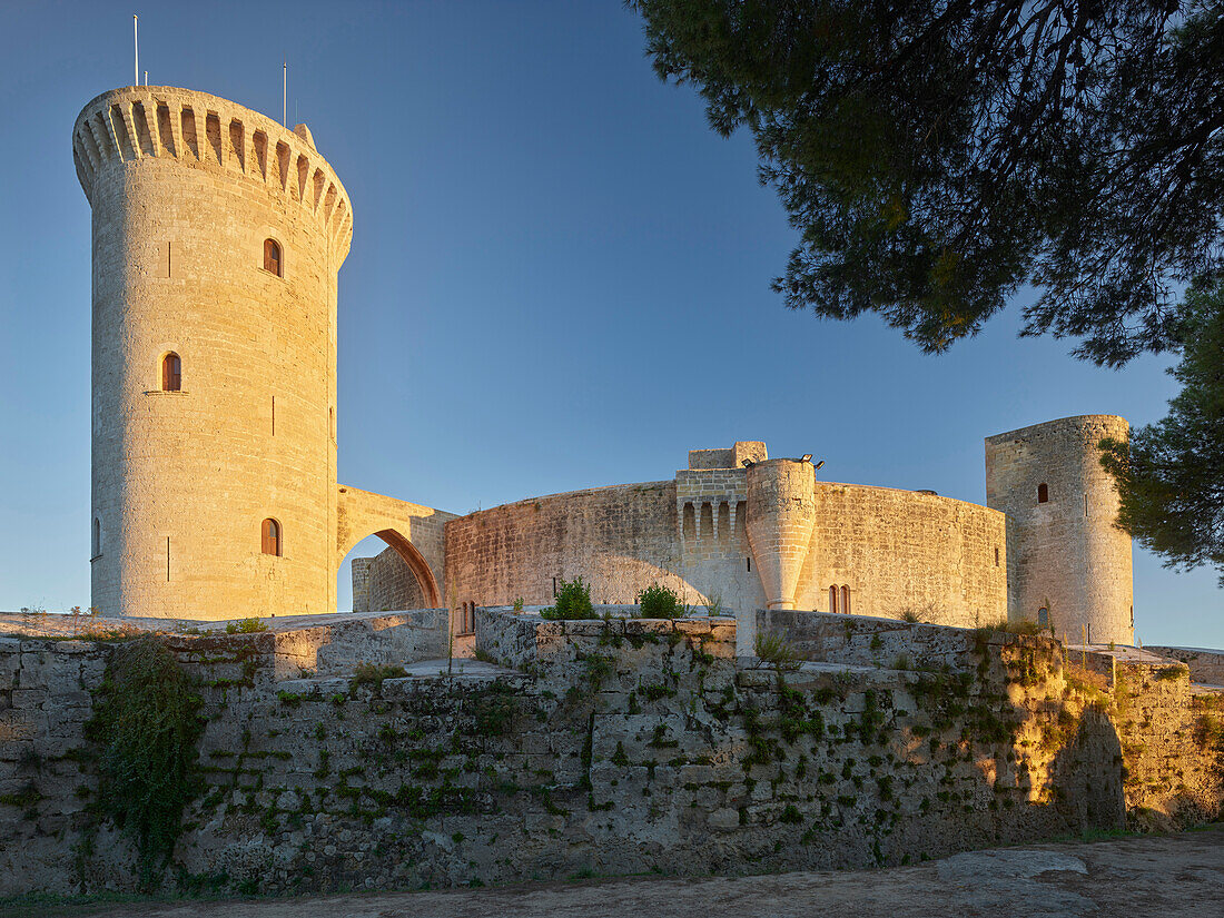 Castell de Bellver Castle and Palma di Mallorca, Mallorca, Balearic Islands, Spain