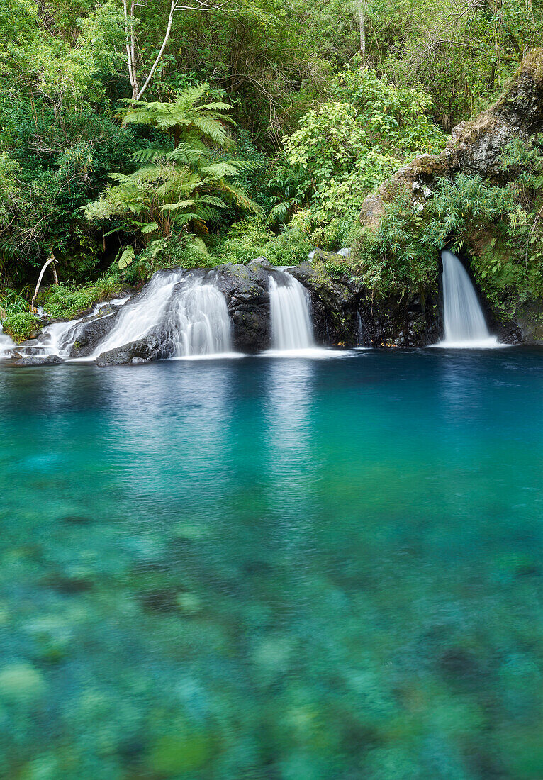 Cascade Trou Noir, Langevin, Reunion, Frankreich