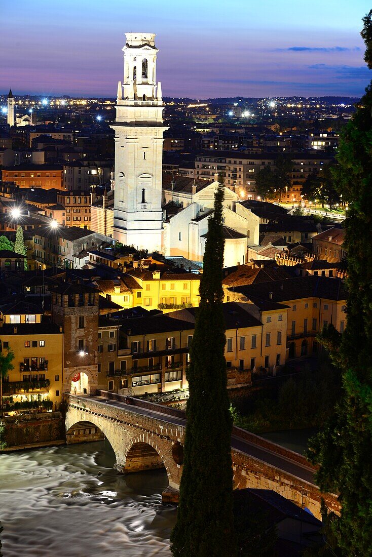 View from Castel San Pietro, Verona, Venetian, Italy