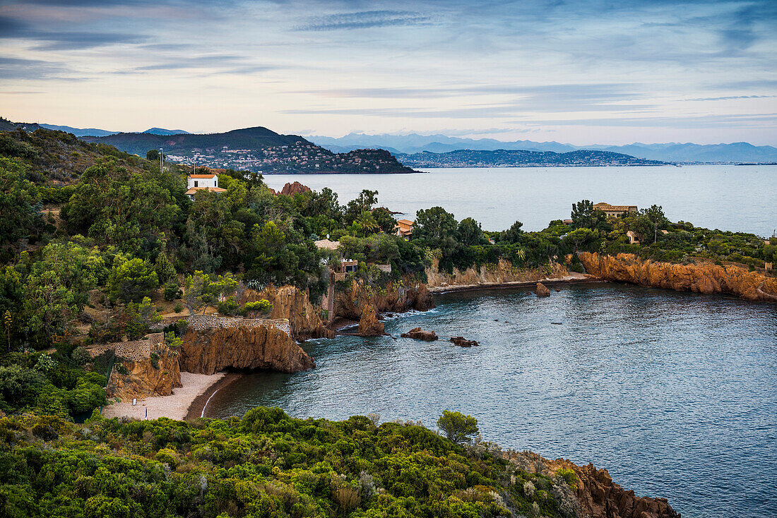 Cap Roux in the Esterel mountains, Anthéor, Saint-Raphaël, French Riviera, Var, Provence-Alpes-Côte d'Azur, France