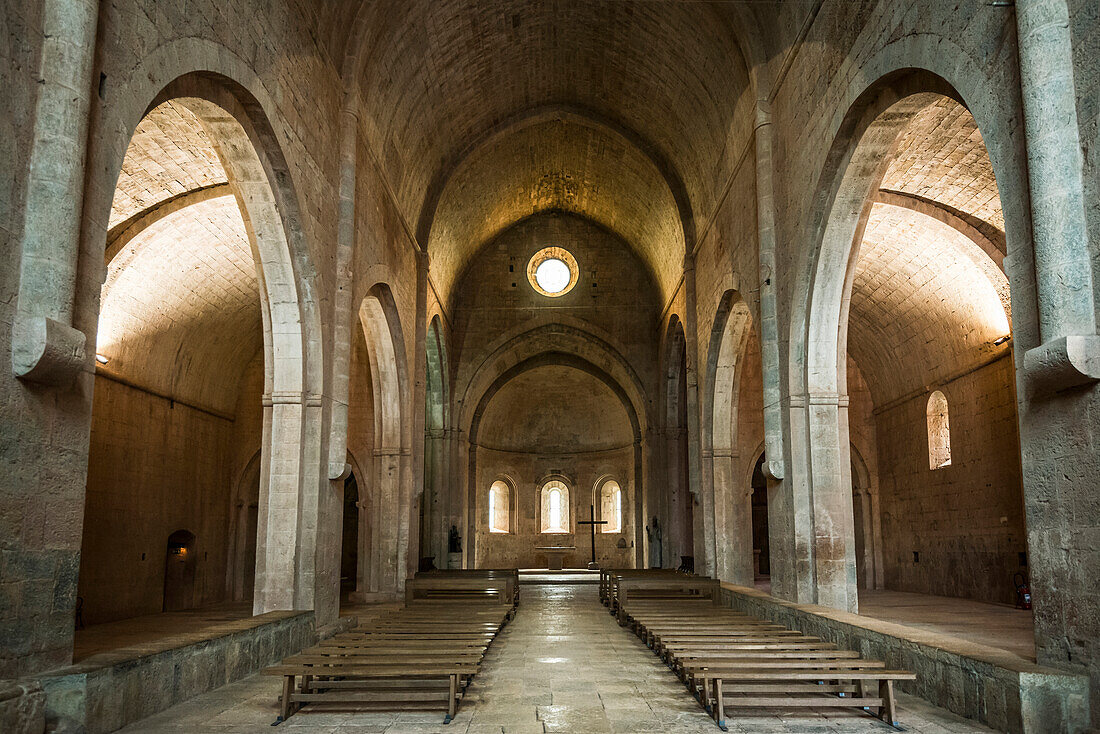 Le Thoronet Abbey, former Cistercian abbey, Var, Provence-Alpes-Côte d'Azur, South of France, France