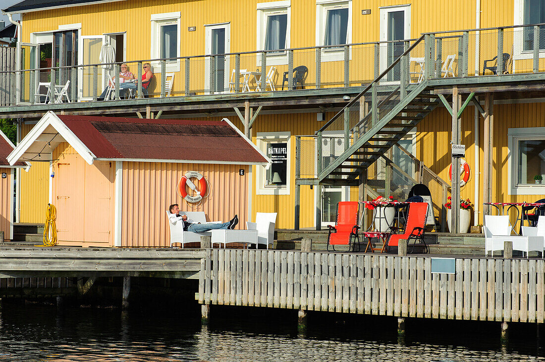 Touristen- und Fischerdorf , Fjällbacka, Bohuslän, Schweden