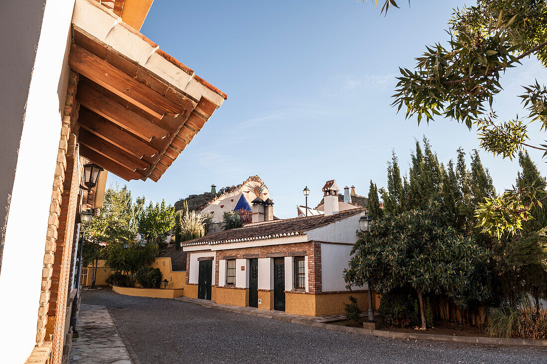 Häuser, Cuevas, la Granja, Guadix, Andalusien, Spanien, Europa