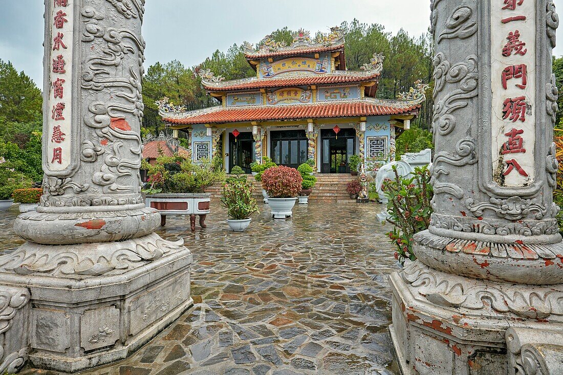 Temple of Tran Nhan Tong at the Huyen Tran Cultural Center. Hue, Vietnam.