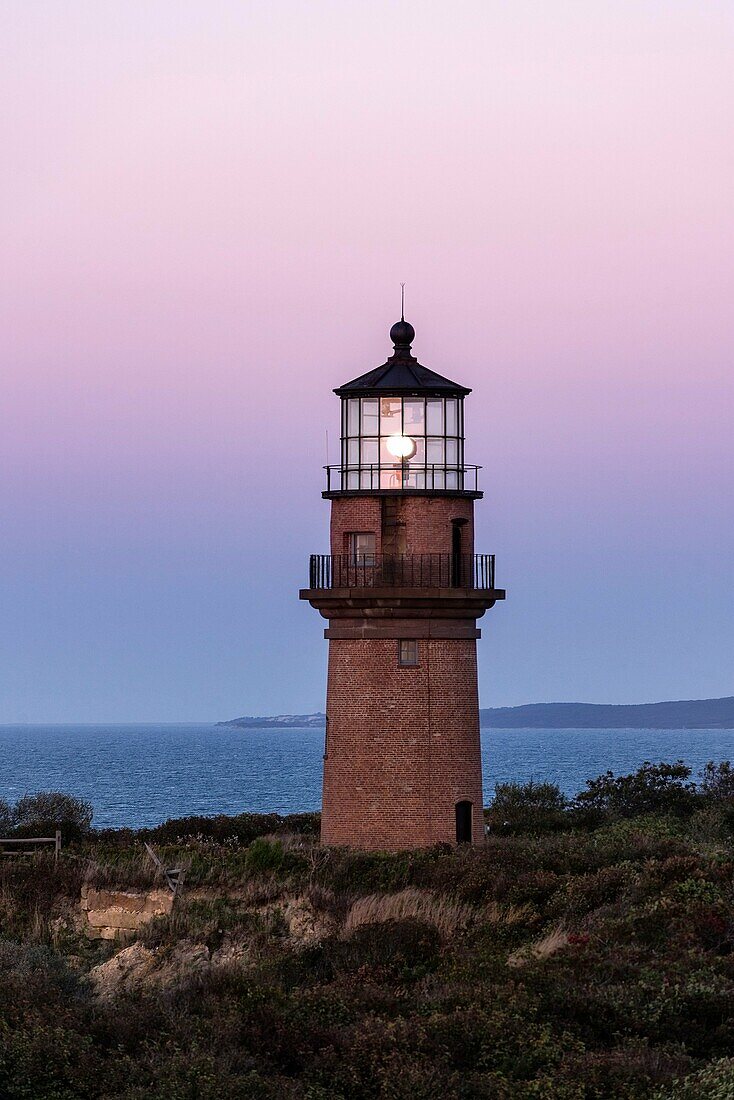 Gay Head Lighthouse, Aquinnah, Martha's Vineyard, Massachusetts, USA.