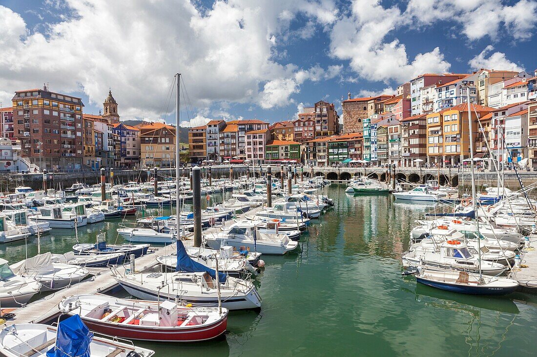 Bermeo village in Vizcaya province, The Basque Country, Spain.