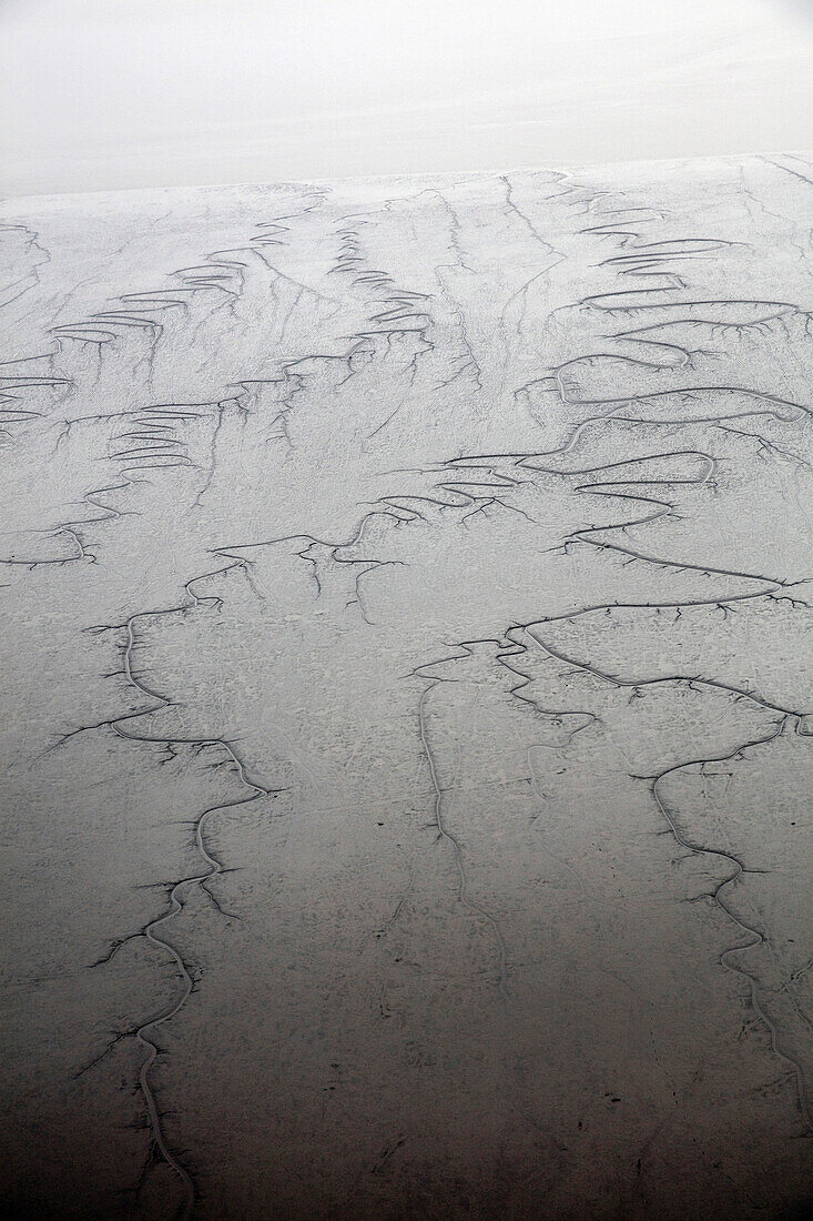 USA, Alaska, Redoubt Bay, Cook Inlet, views from inside the float plane after departing Redoubt Bay back to Anchorage