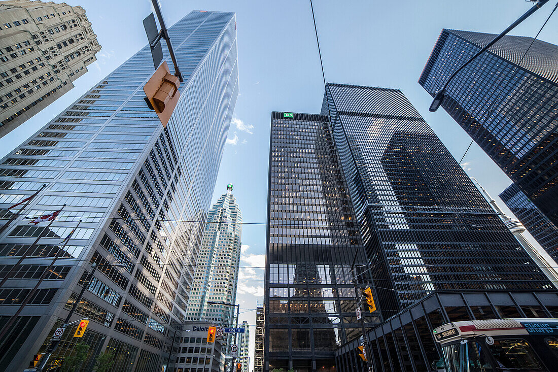 Skyscapers in downtown Toronto; Toronto, Ontario, Canada