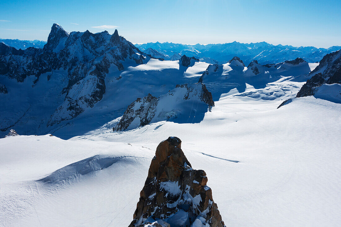 Vallee Blanche, Off-Piste Skiing; Chamonix, France