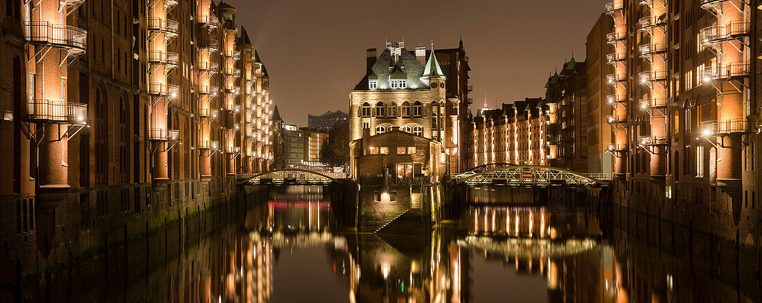 Wasserschloß, Speicherstadt, Hamburger Habour, HafenCity, Hamburg-Center, Hamburg, northern Germany, Germany