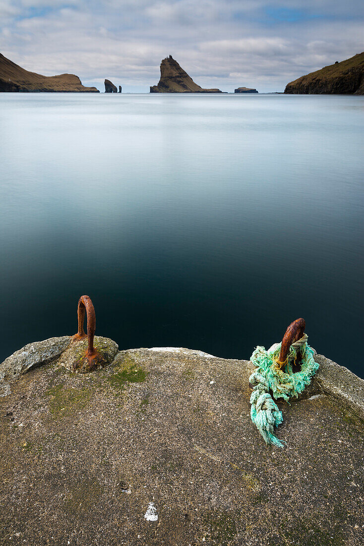 Anleger in Bour, Vagar, Färöer Inseln, Dänemark