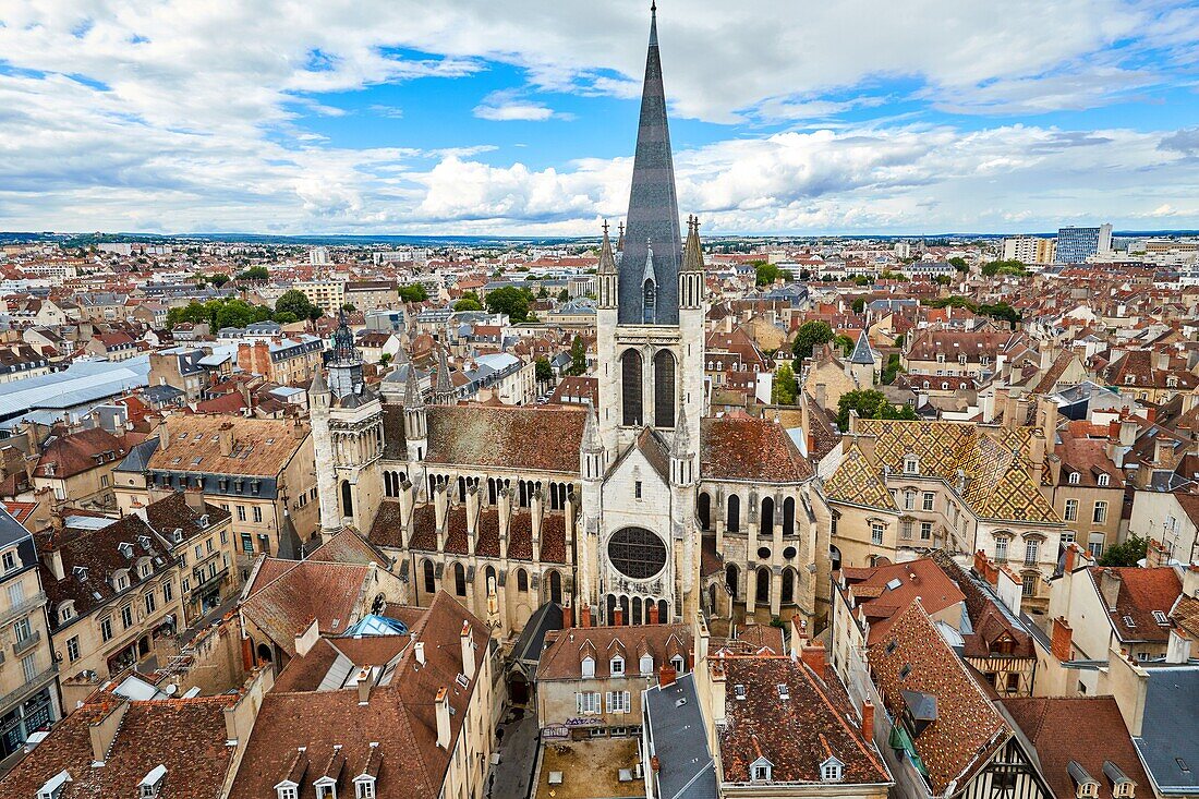 Kirche Notre Dame, Hotel de Vogue, Dijon, Côte d'Or, Region Burgund, Burgund, Frankreich, Europa