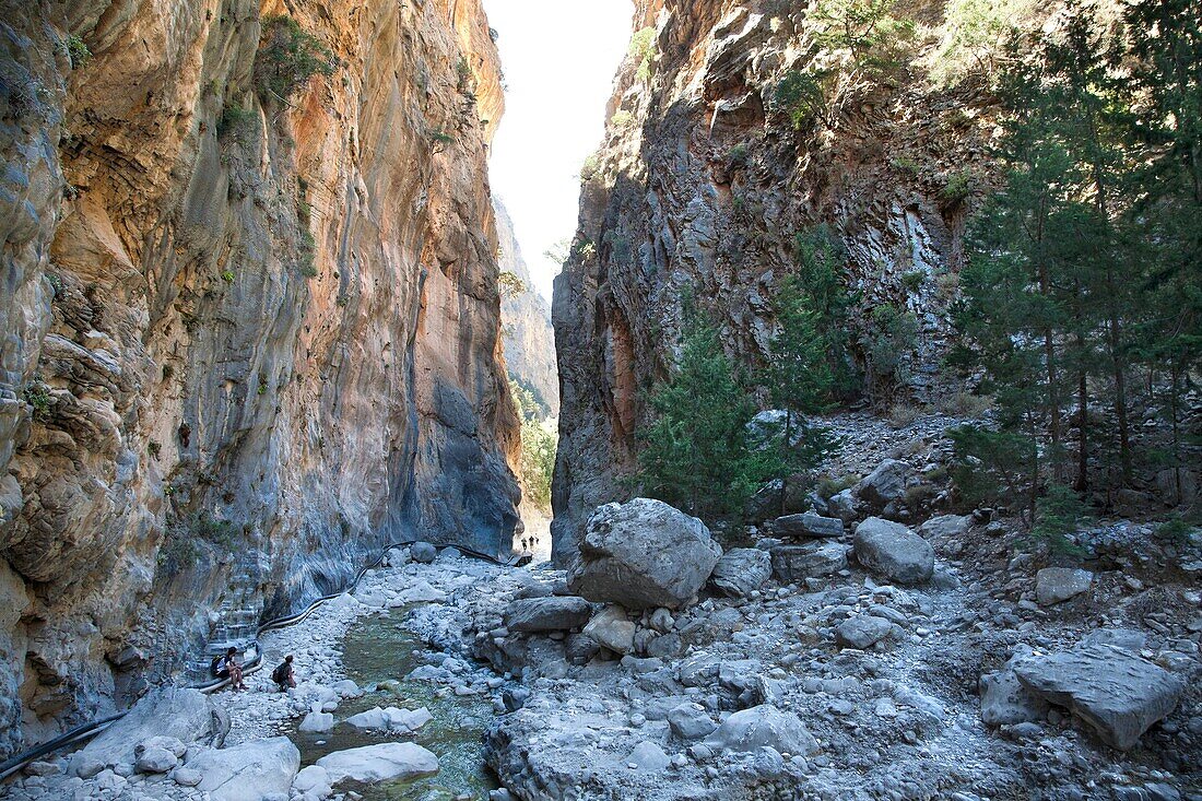 Samarias gorge, Crete island, Greece, Europe.