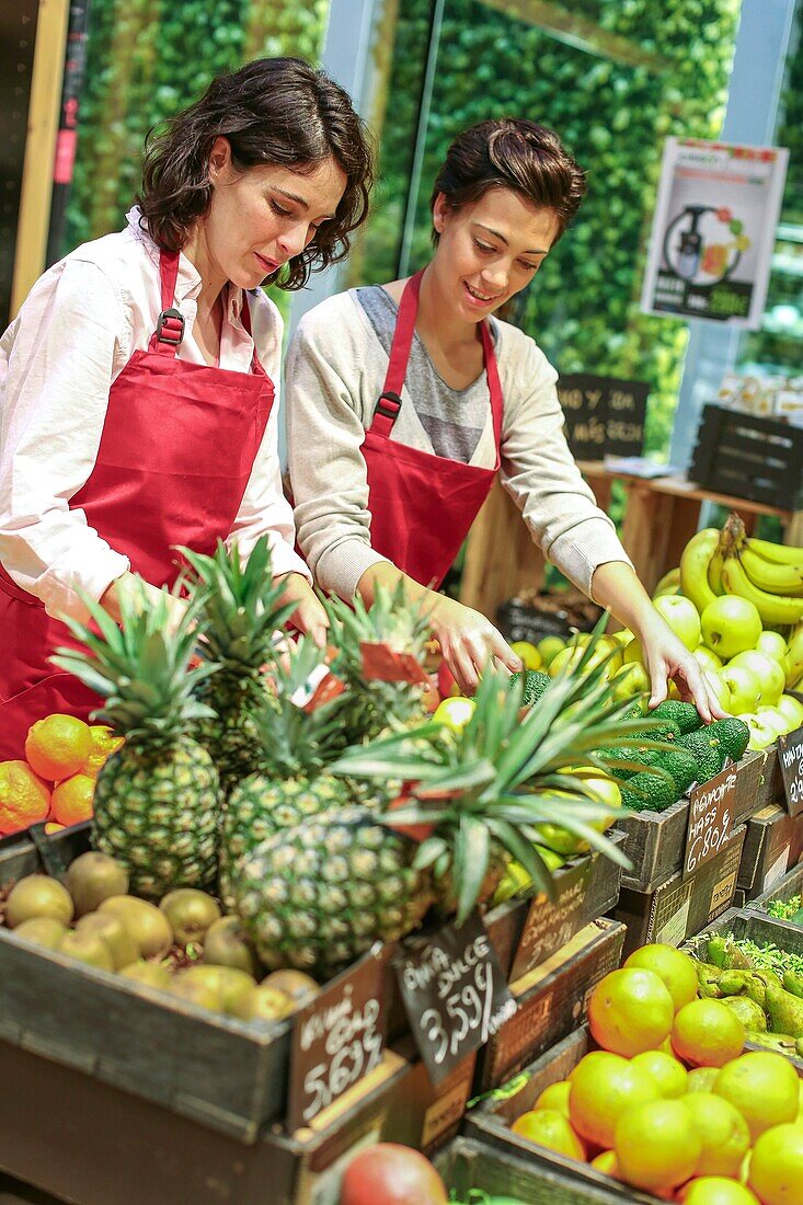 Naturkostladen, Grüner Supermarkt, Bio-Lebensmittelgeschäft, Donostia, San Sebastian, Gipuzkoa, Baskenland, Spanien, Europa