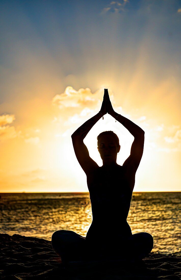 Meditation am Strand