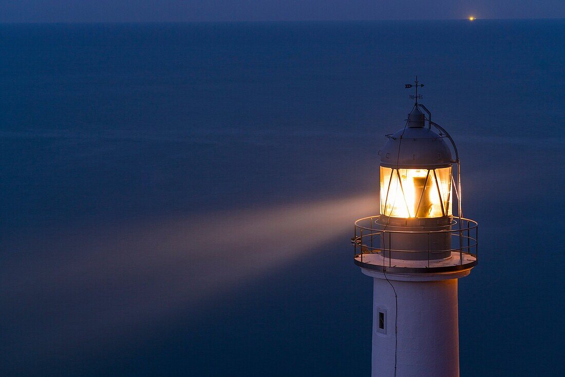 El Pescador Lighthouse, Santoña, Cantabrian Sea, Cantabria, Spain, Europe.