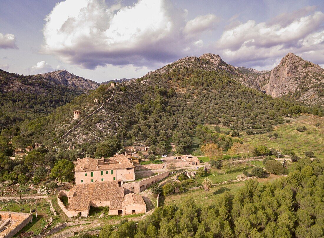Biniazar, possession of Arab origin, Bunyola municipality, Mallorca, Balearic Islands, Spain.