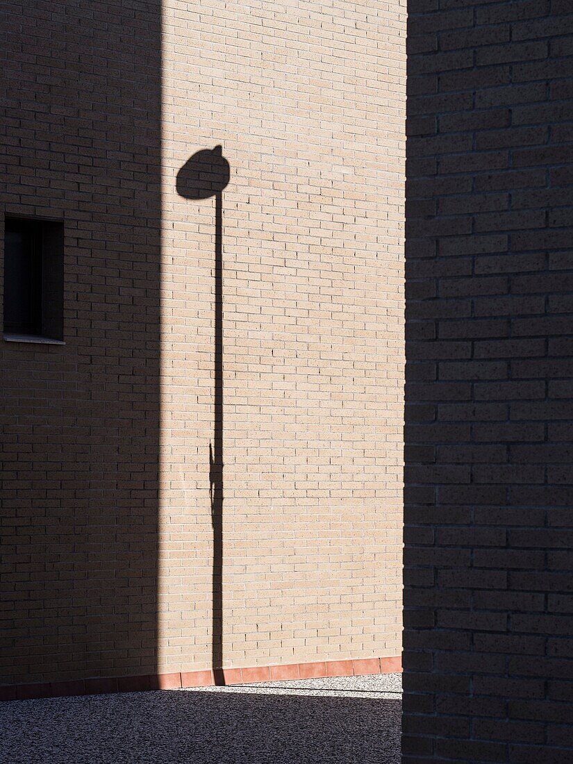 Shadow of a lamppost, Valencia, Spain
