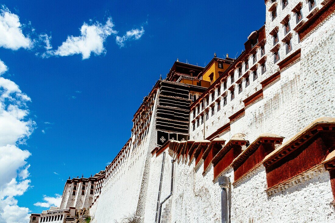 Lhasa, Tibet, China - The view of Potala Palace in the daytime.