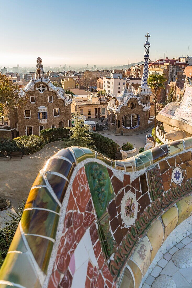 Park Guell, Barcelona, Catalonia, Spain.