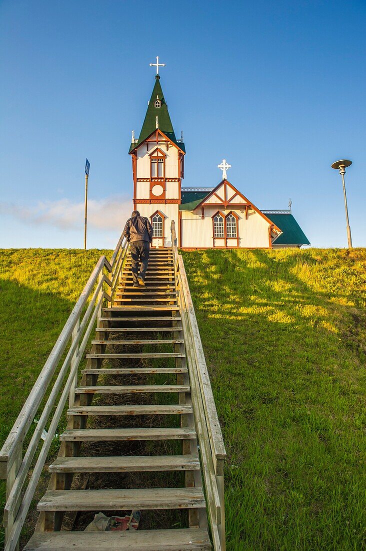 Husavik, northern Iceland. Lutheran church.