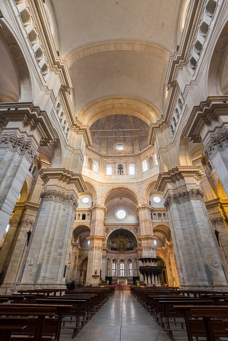 The inner of Pavia's Dome, Lombardy, Italy