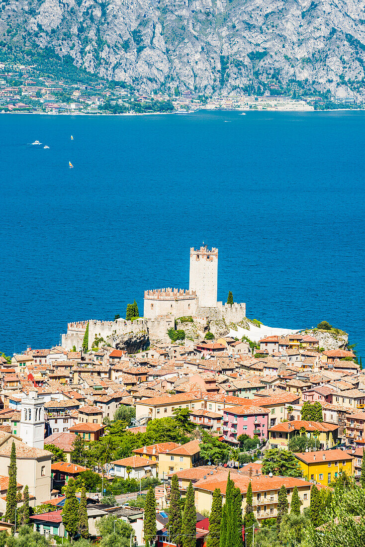 Malcesine, lake Garda, Verona province, Veneto, Italy.